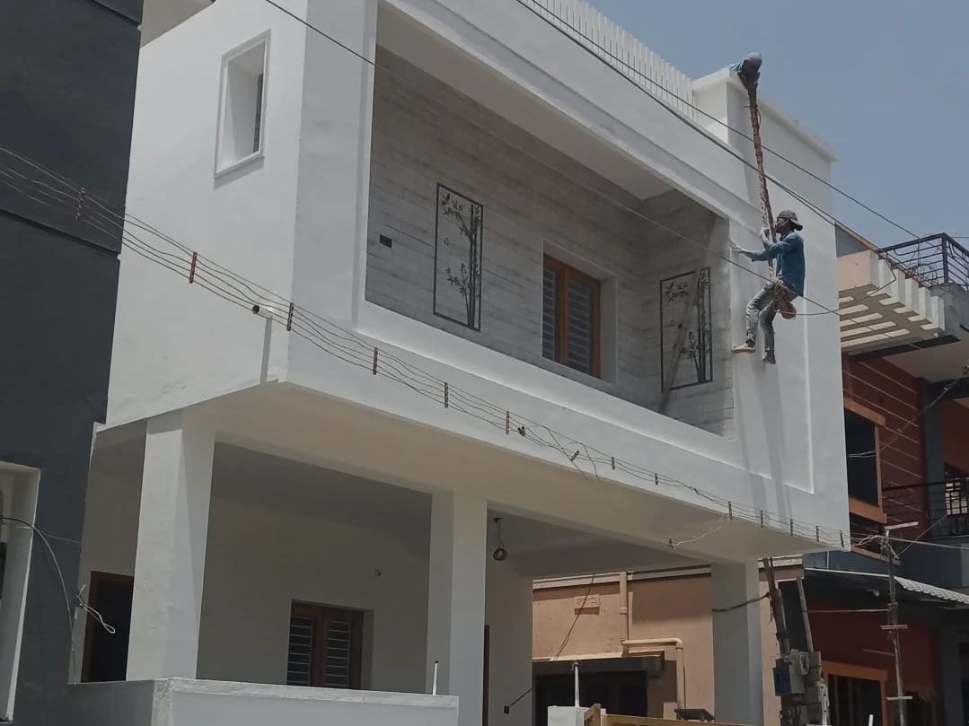 Civil engineering construction work in progress
